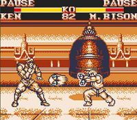 une photo d'Ã©cran de Street Fighter 2 sur Nintendo Game Boy